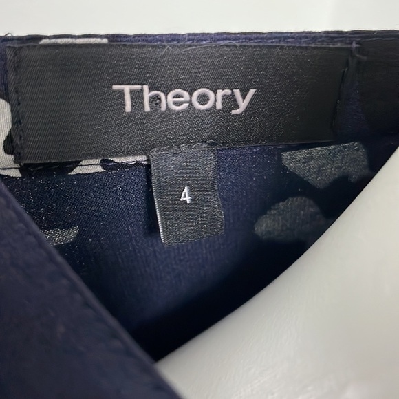 Theory Carstan Autumn Floral Printed Dress size 4 - Picture 4 of 6